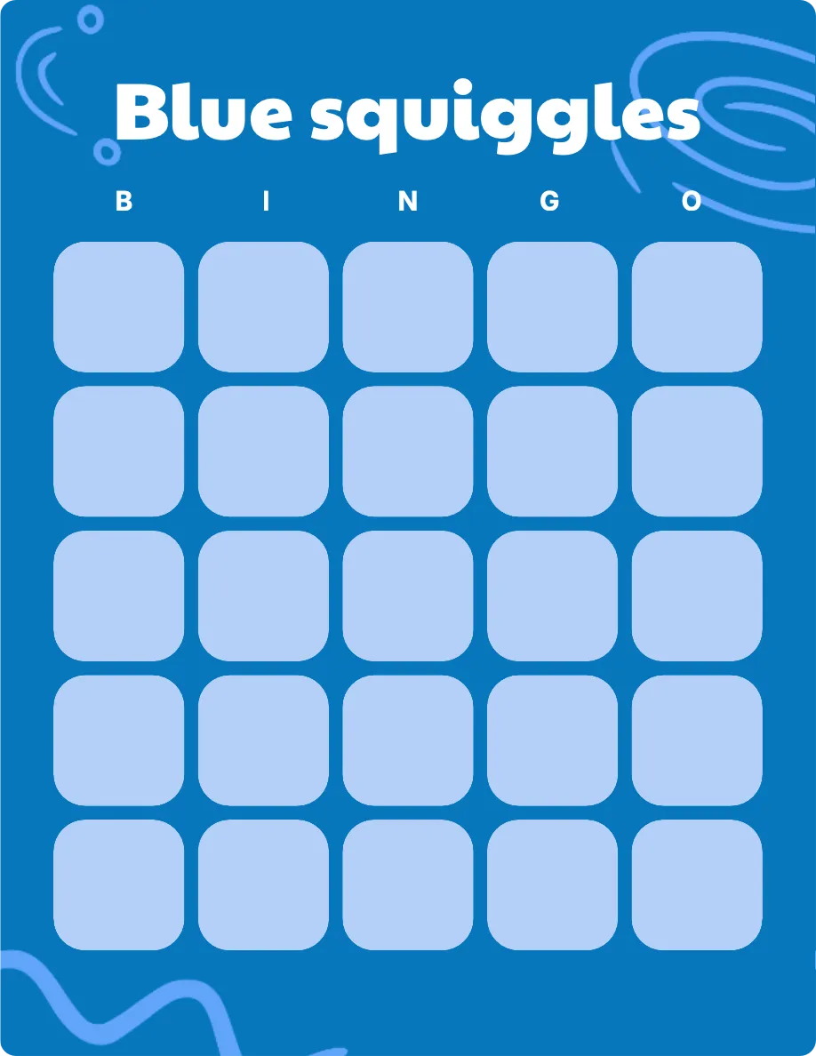 Blue squiggles