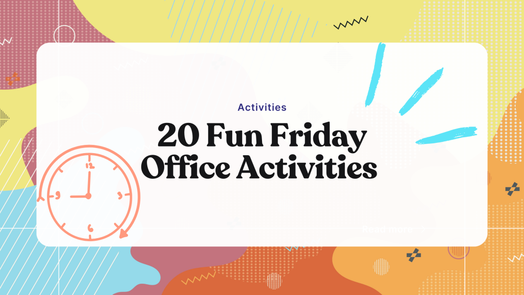 20 fun friday office activities