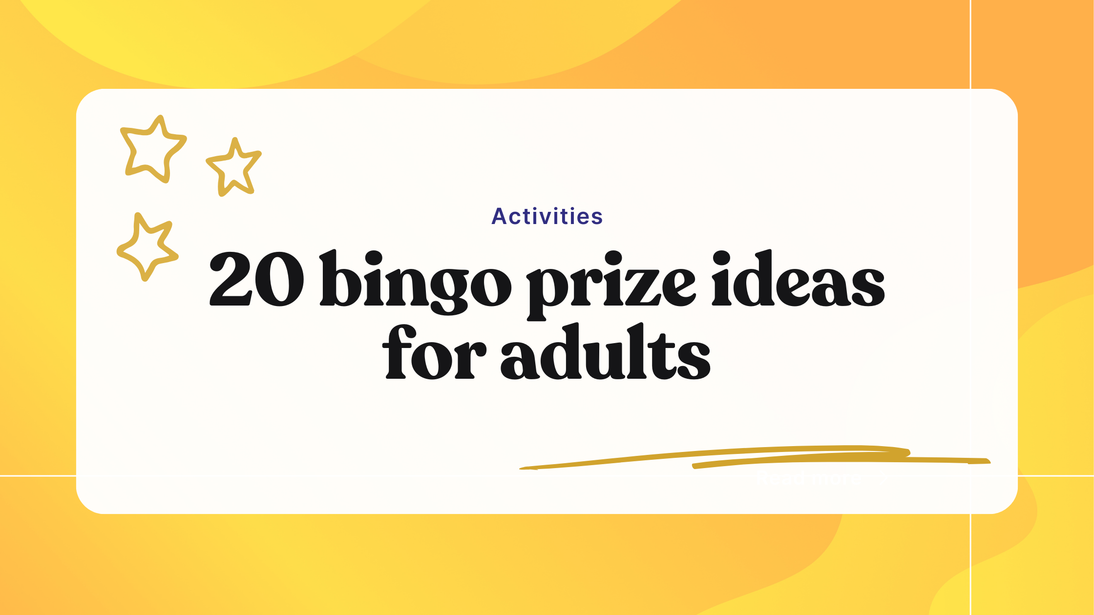 20 bingo prize ideas for adults