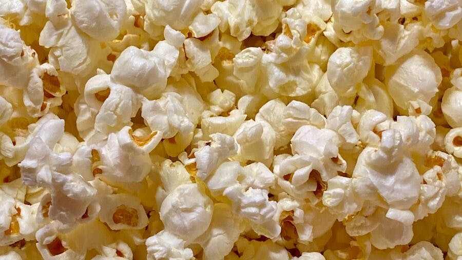 cooked popcorn