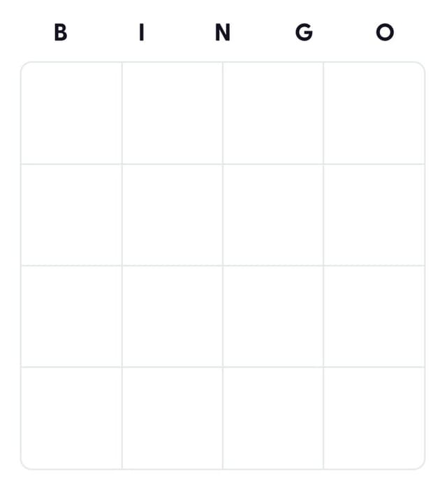 A Free Blank Bingo Card Template Bingo Card Creator