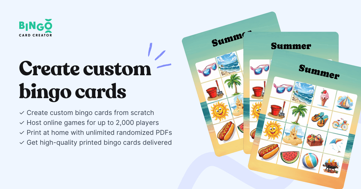 custom bingo cards 