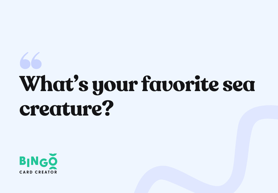 favorite sea creature