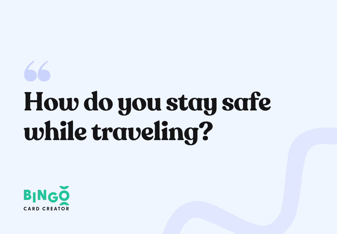 stay safe while traveling 