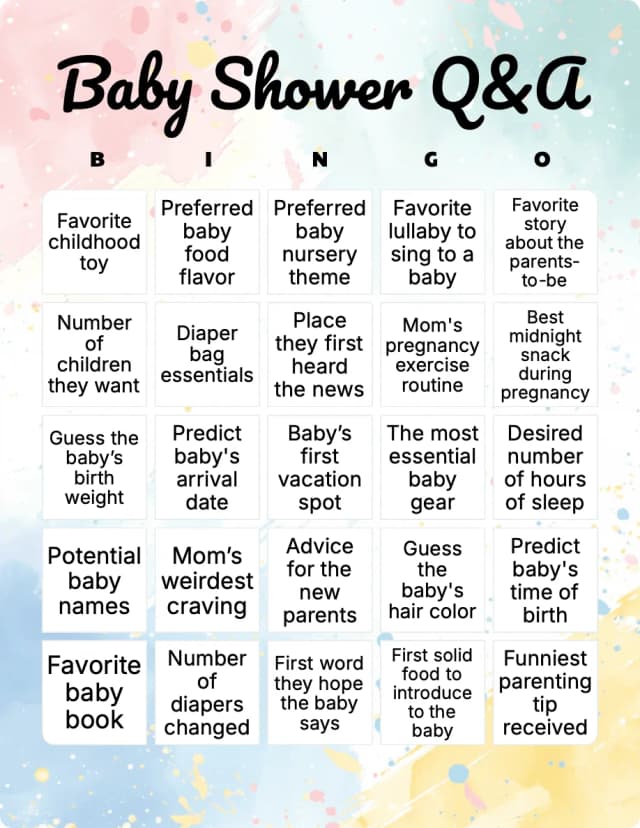 Baby Shower Q&A