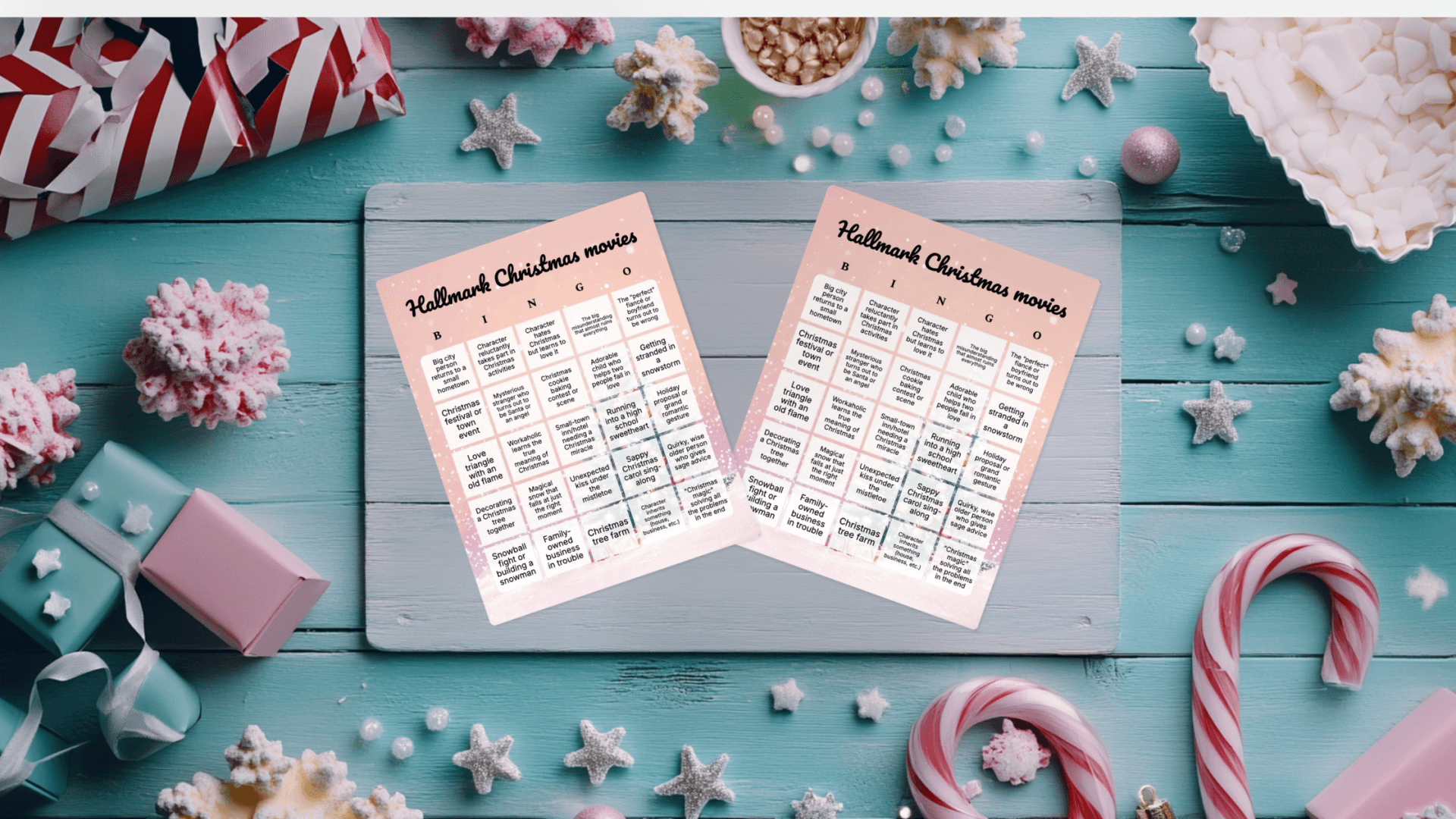 hallmark christman bingo