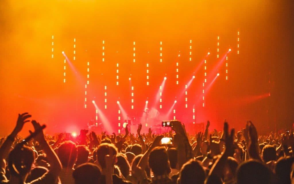 People Enjoying the Concert