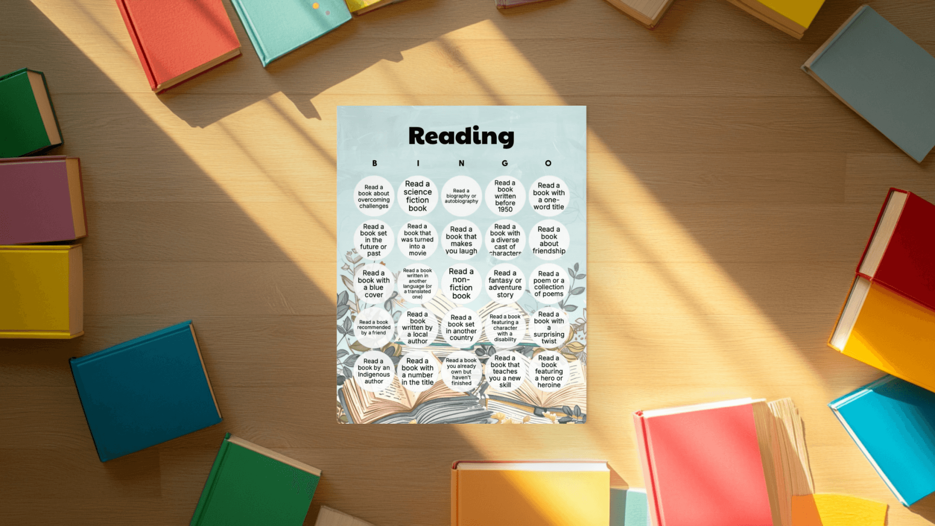 childrens books bingo