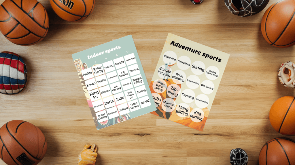sports bingo card