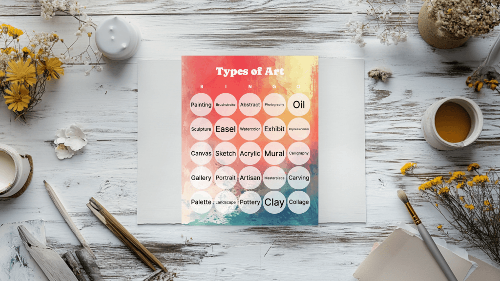 artistic bingo