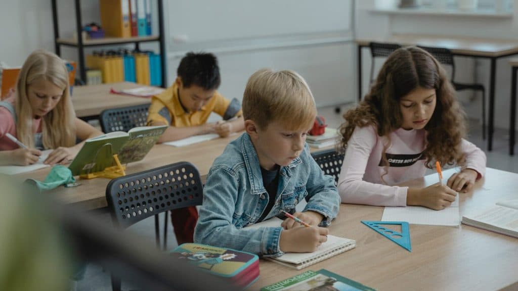 Students Taking Notes