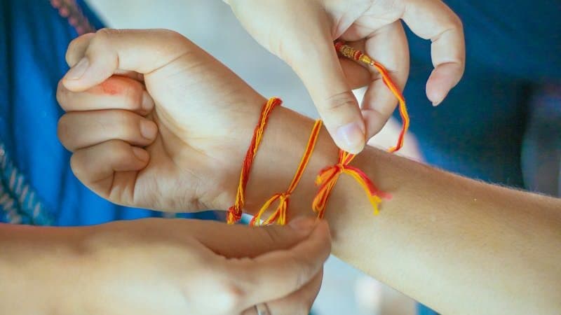A Person Wearing a Friendship String Bracelet