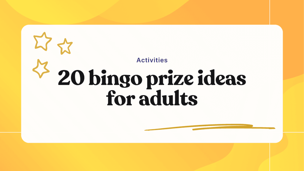 20 bingo prize ideas for adults