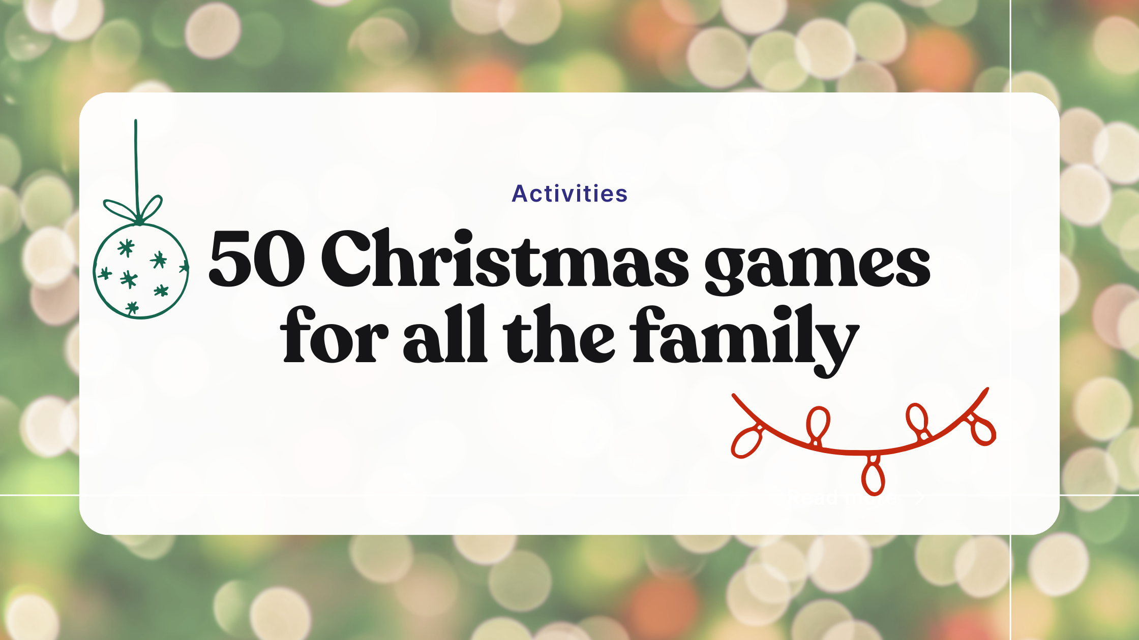 50 Christmas games for all the family