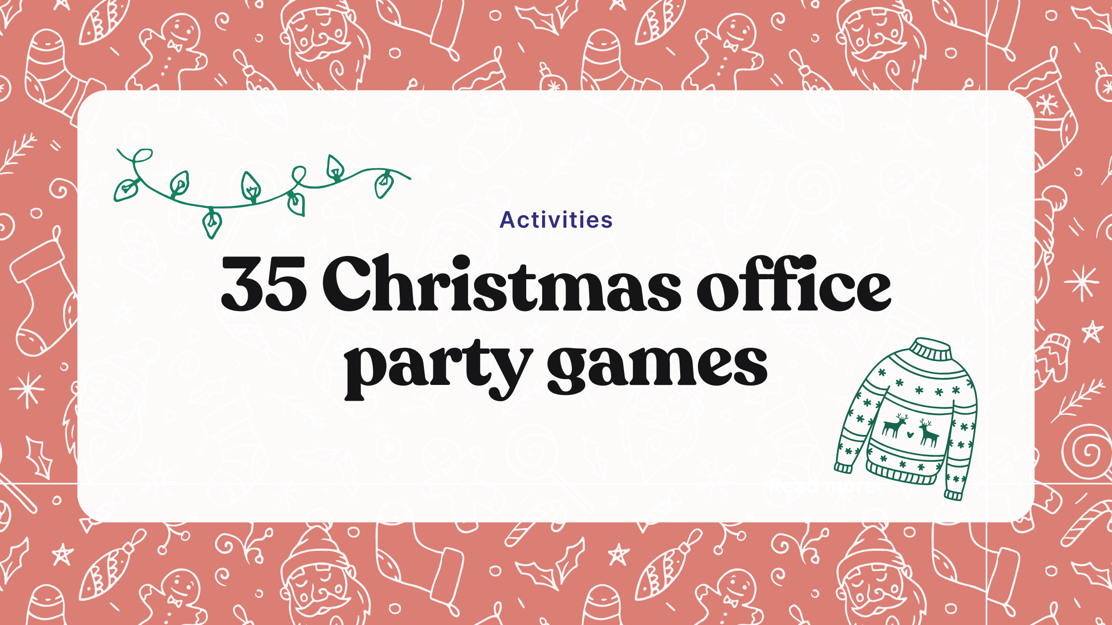 35 Christmas office party games