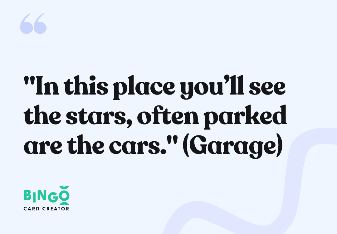 garage clue