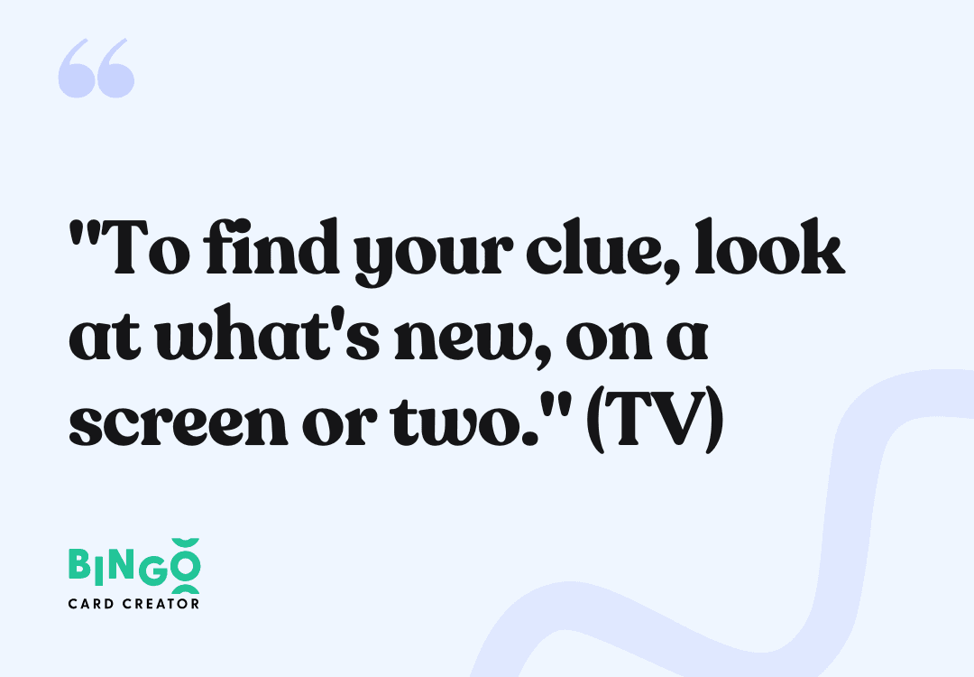 tv clue