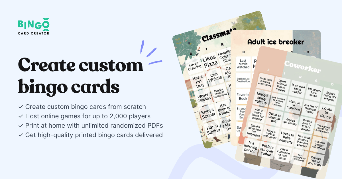 stacked bingo cards