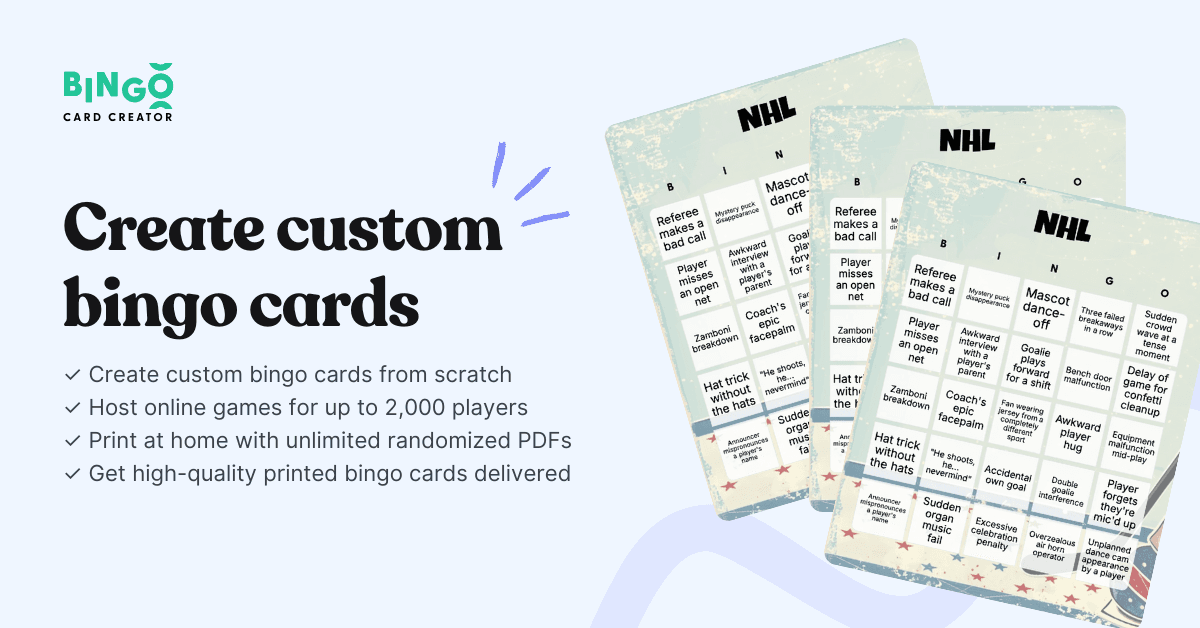 create custom bingo cards