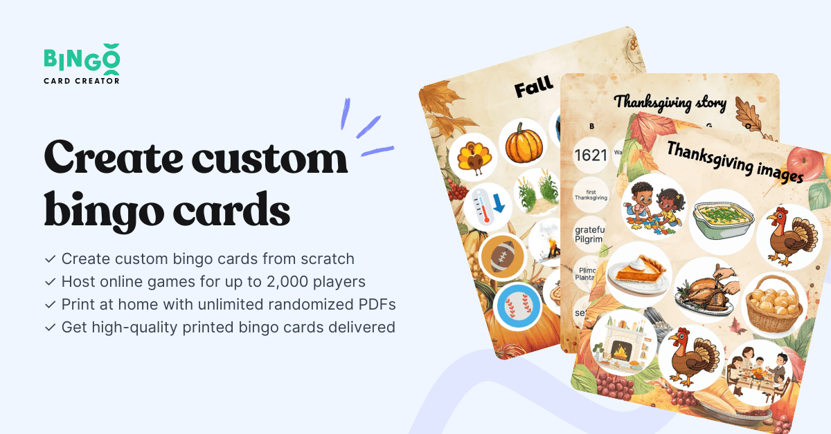 thanksgiving stacked cards