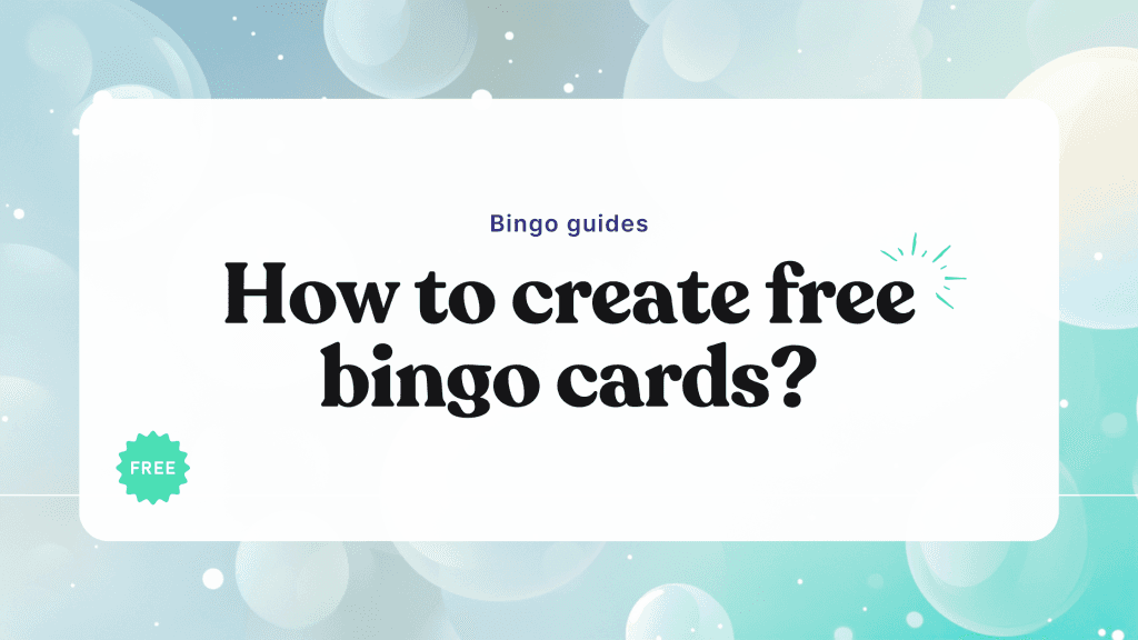 How to create free bingo cards