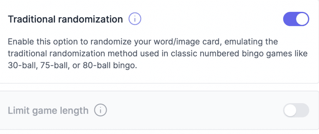 traditional randomisation
