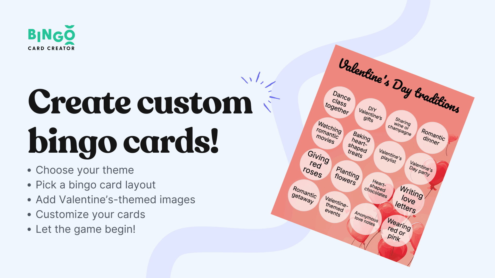 valentines bingo cards