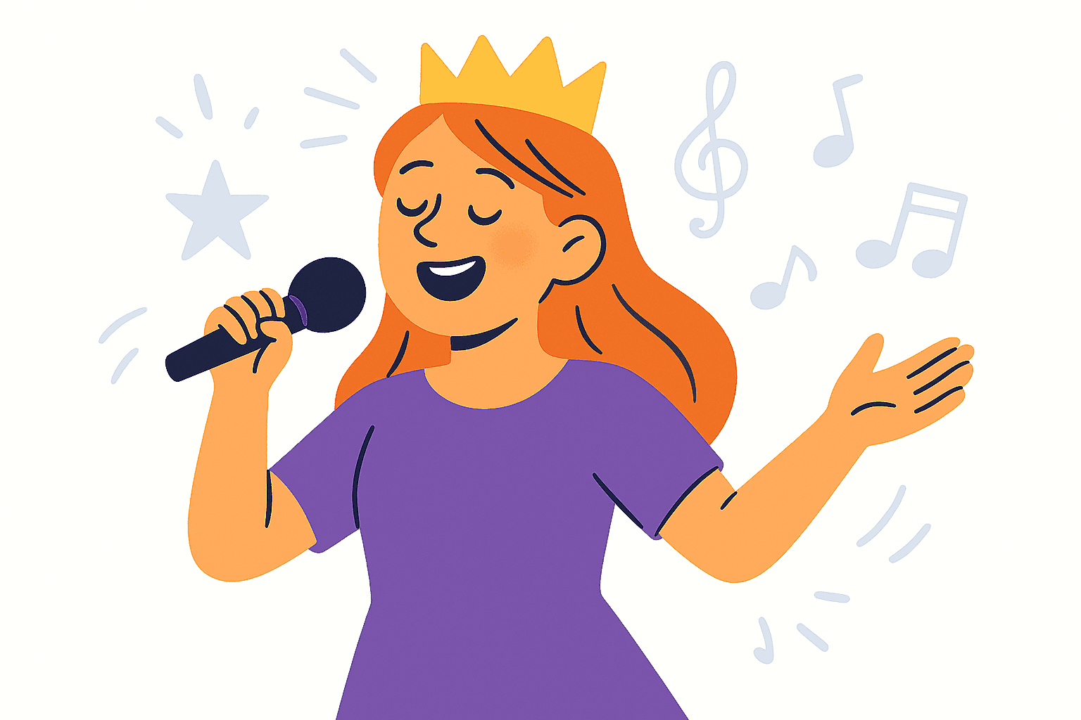 a character performing