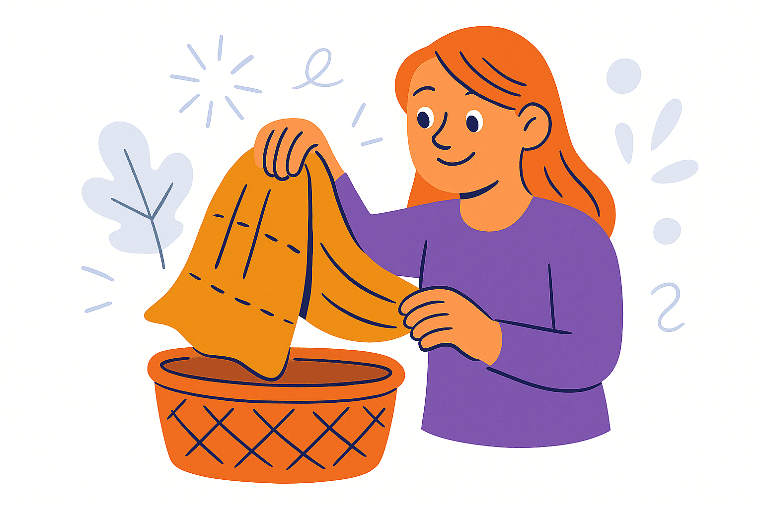 blanket in basket
