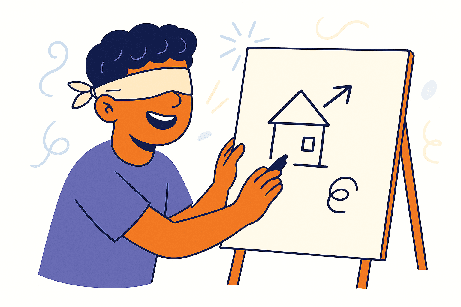 blindfolded pictionary