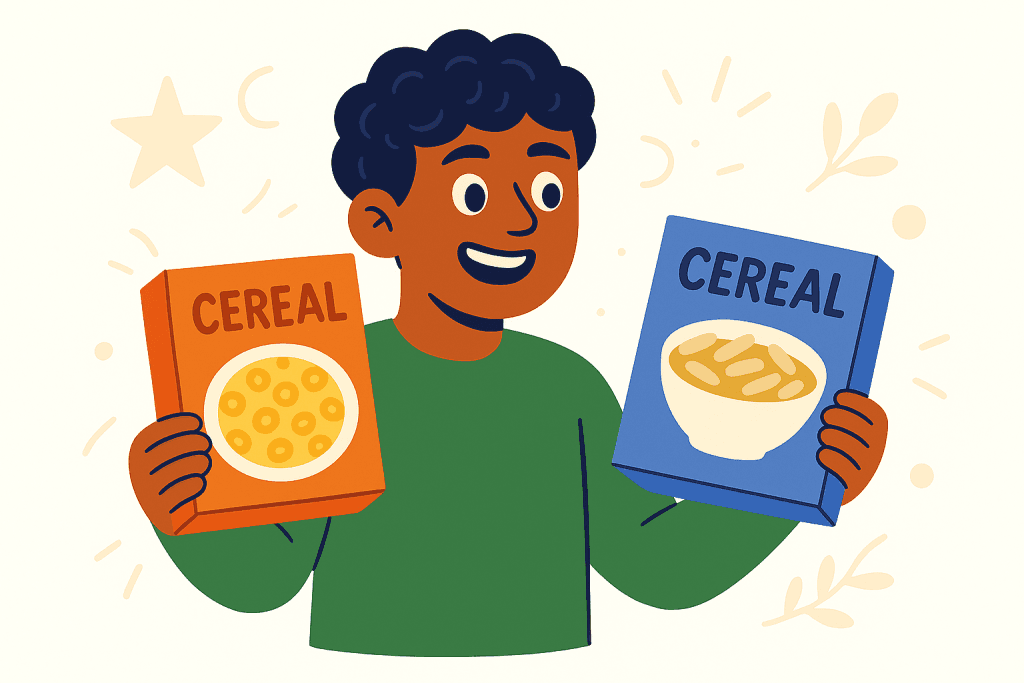 cereal box