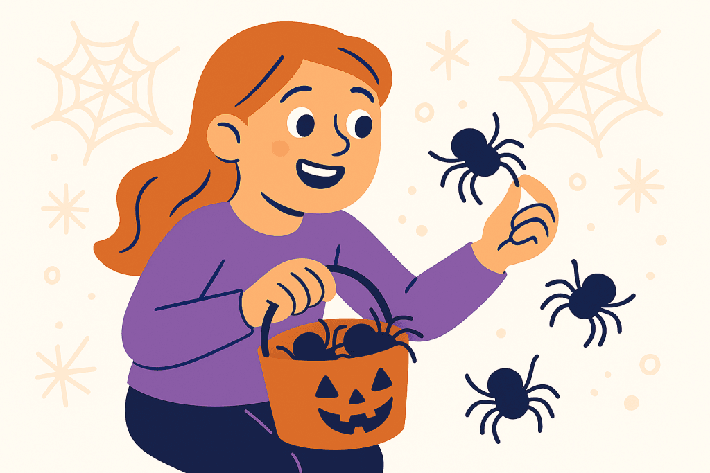 character picking spiders