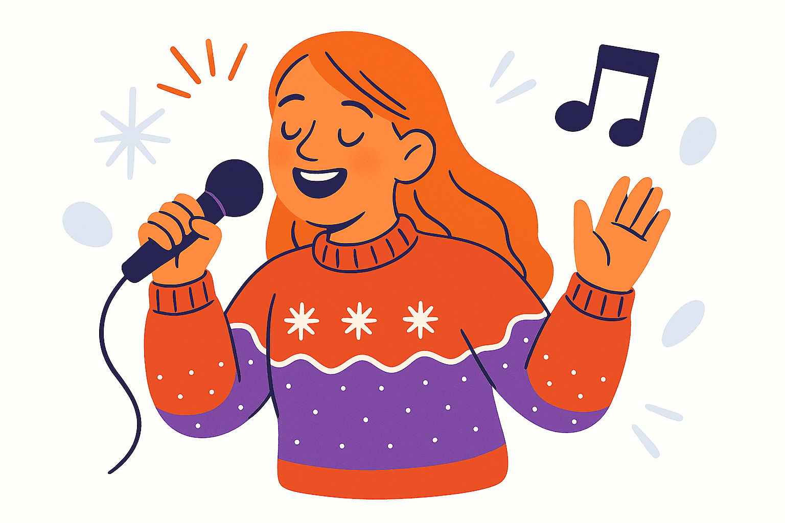 character singing