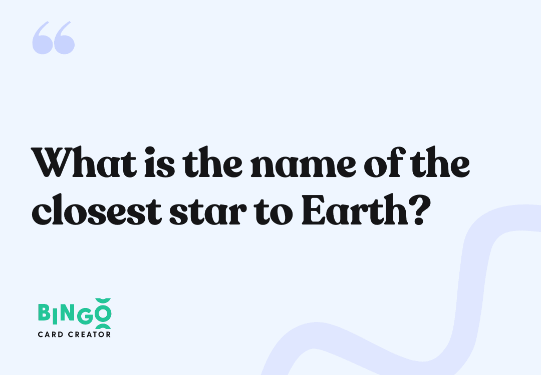 closest star to earth