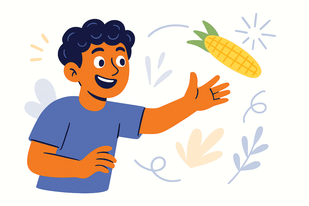 corn throwing