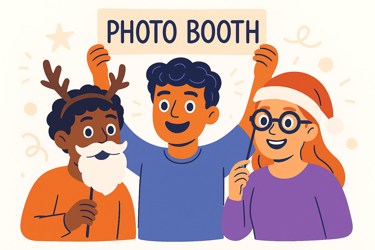 festive photo booth