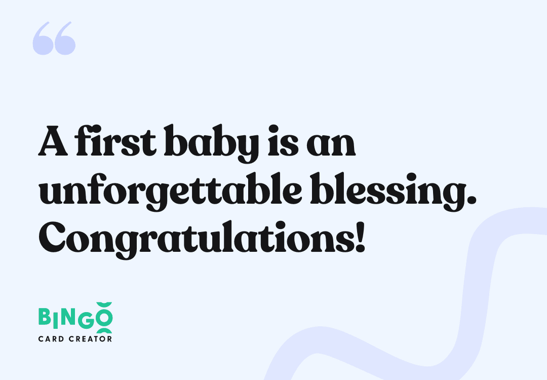 first baby message