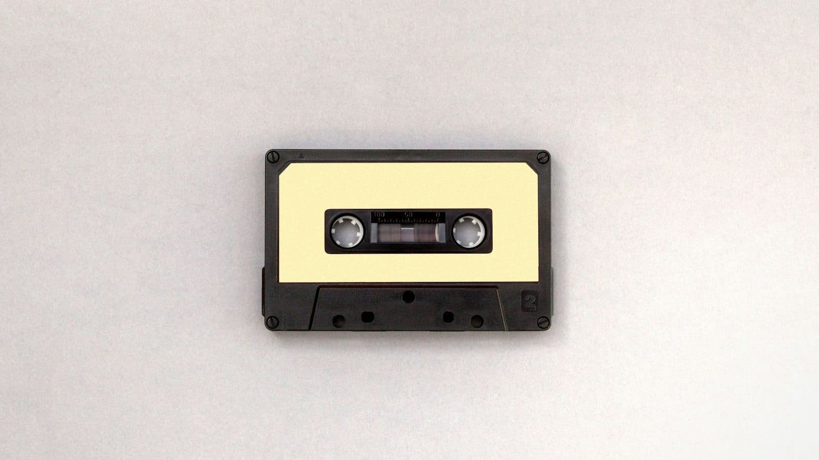 photo of black and brown cassette tape