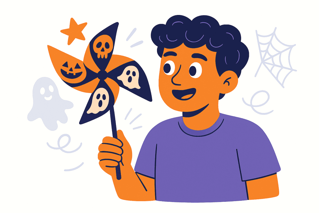 halloween pinwheel