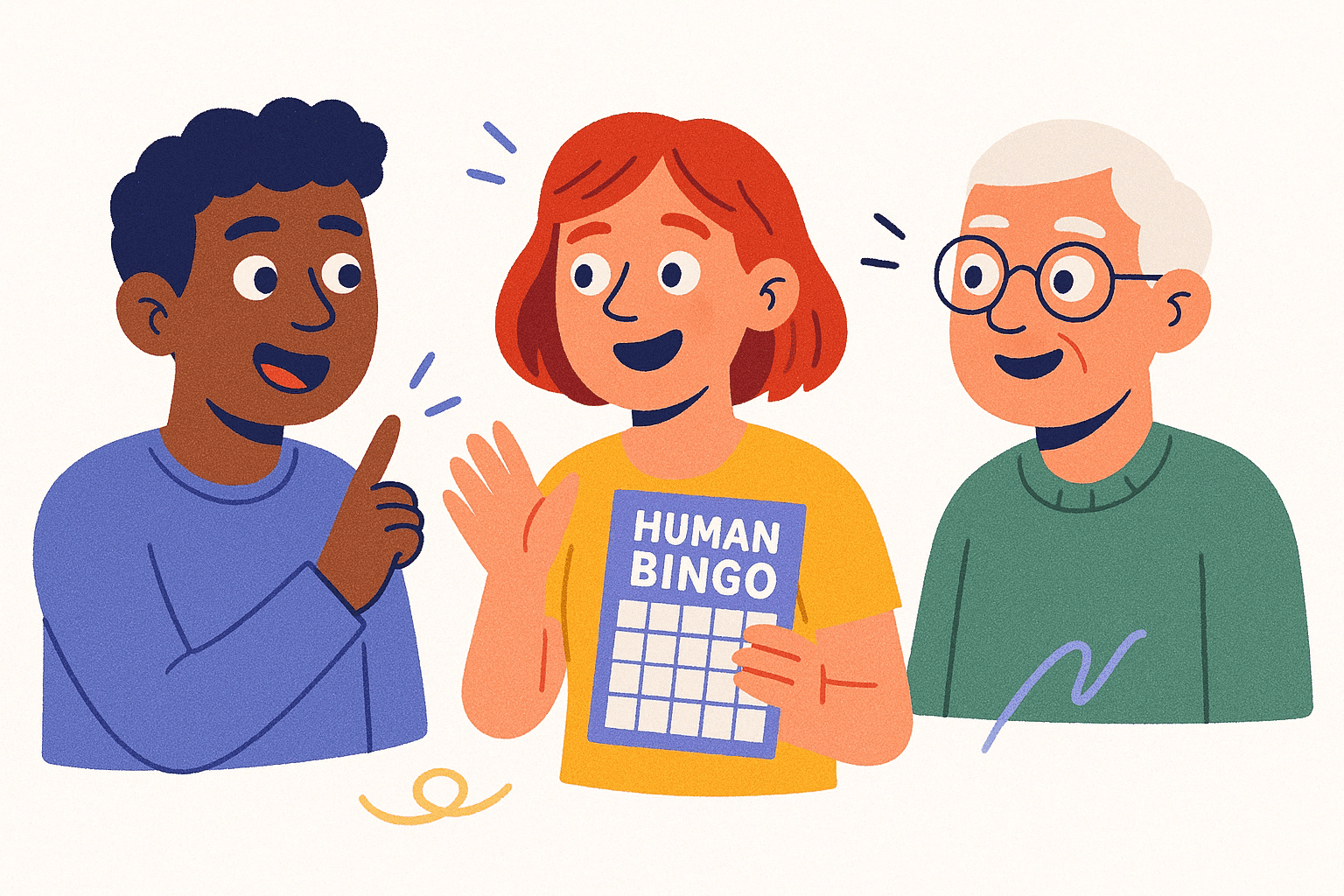 human bingo illustration