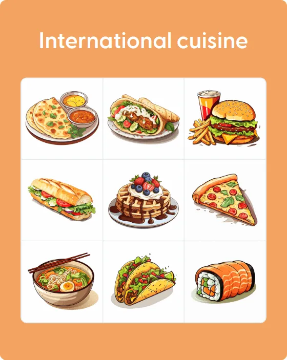 international cuisine