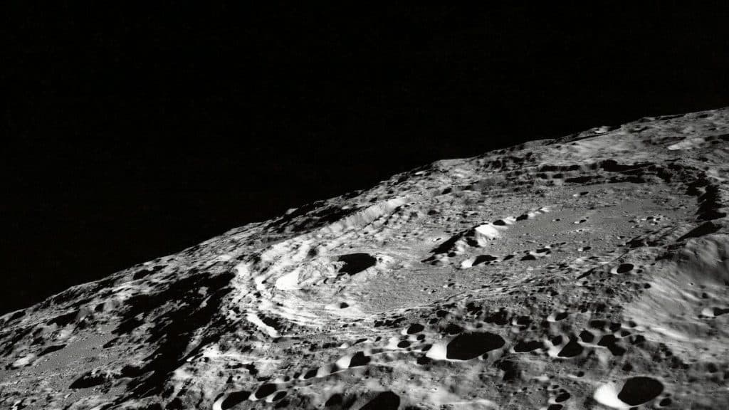 photo of moon surface