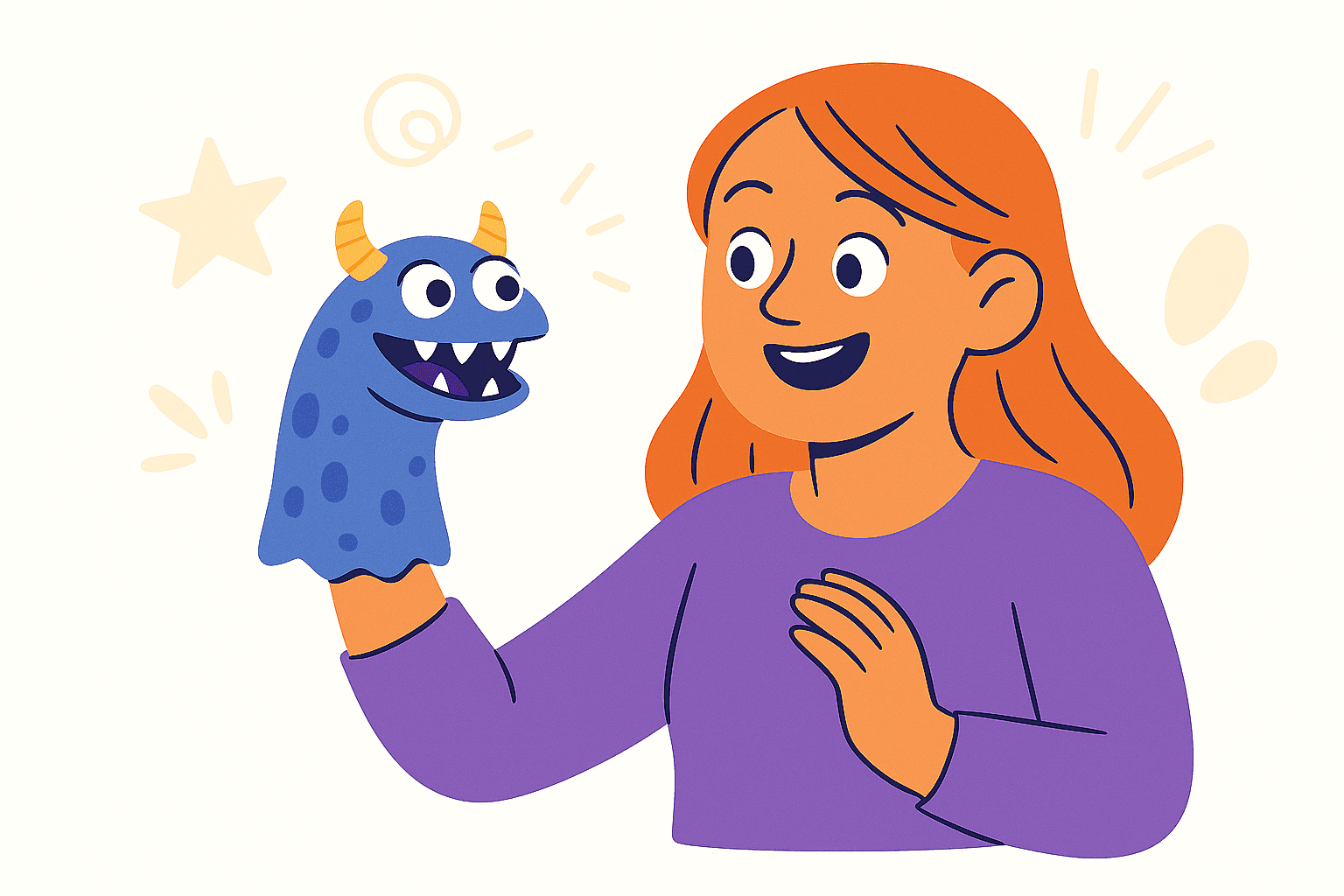 monster sock puppet