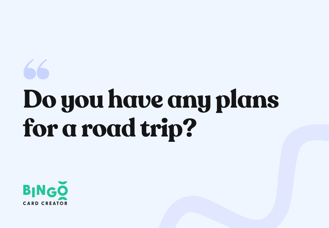 plans for road trip