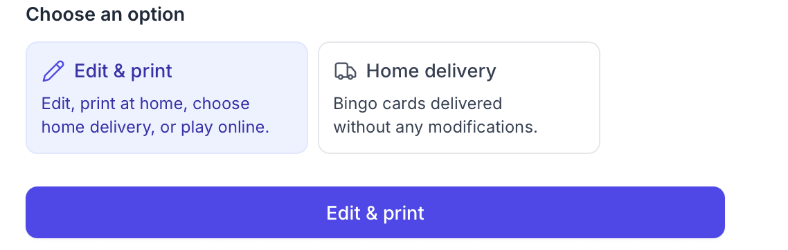 print or home delivery