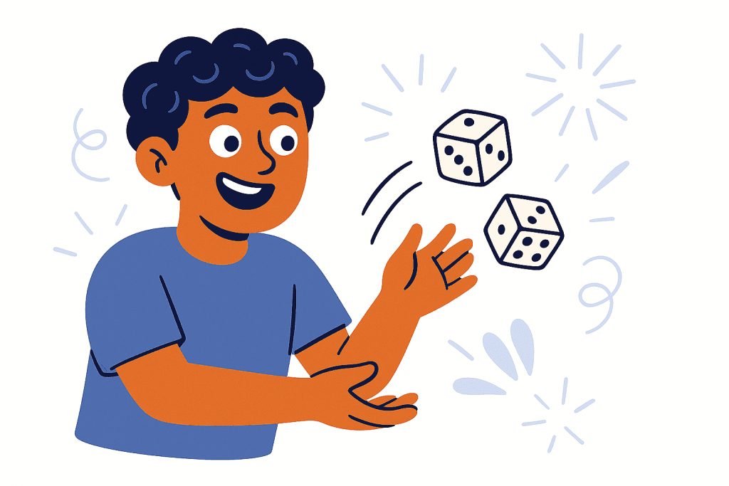 throwing dice
