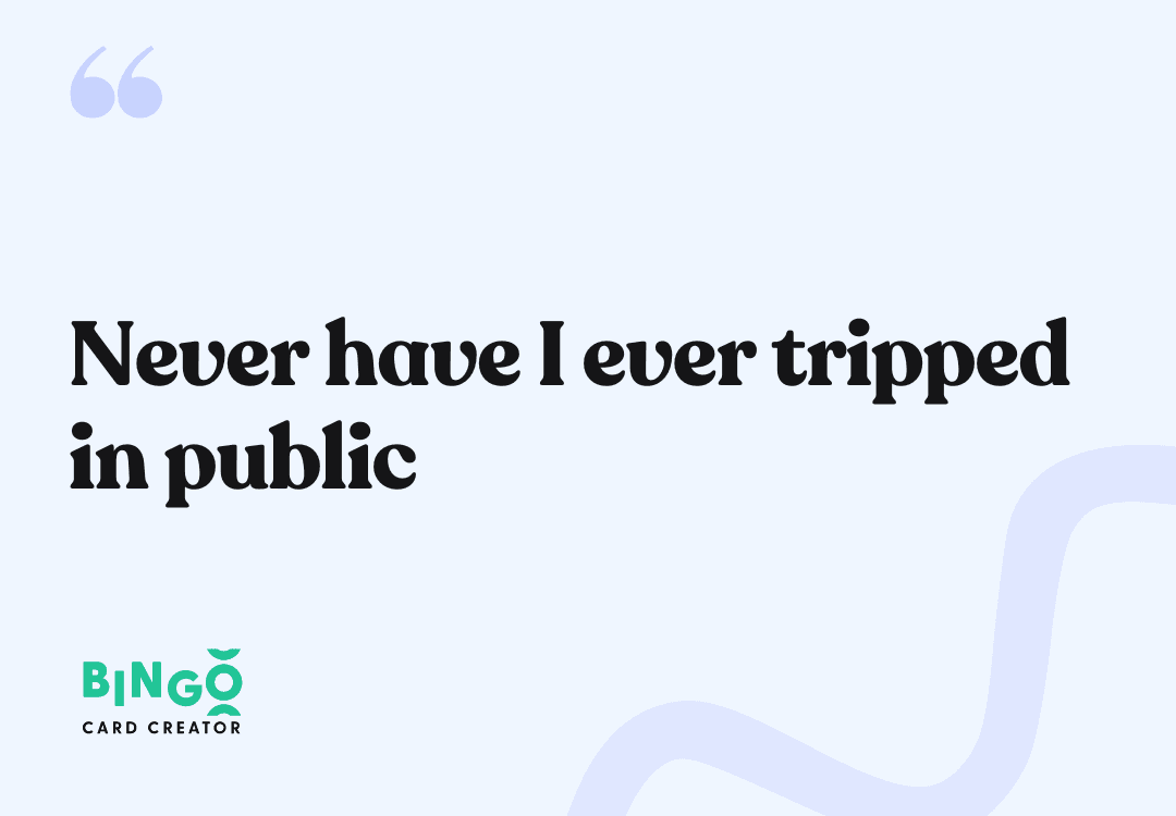 tripped in public
