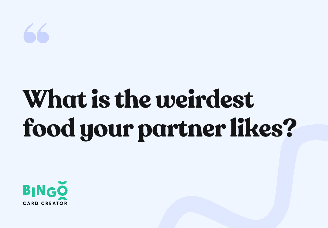 weirdest food partner likes