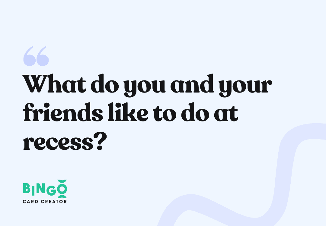 what do you do in recess