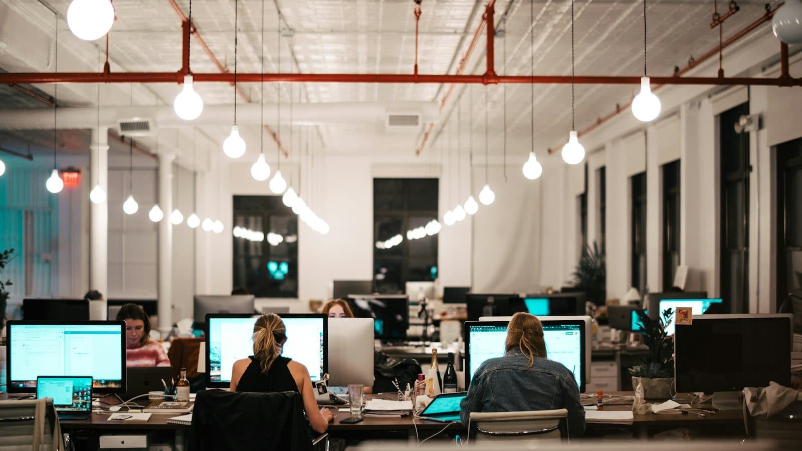 people sitting on chair in front of computer